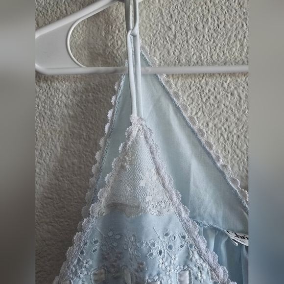 Dior Blue Smocked Halter Pajama - Picture 4 of 13